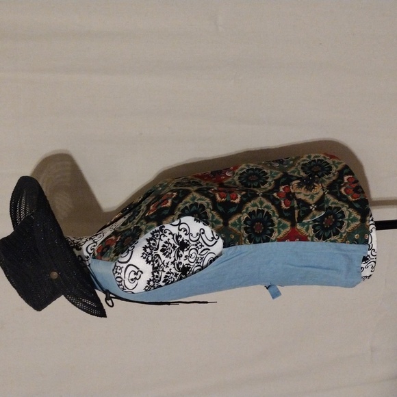 VTG Cambridge Dry Goods Denim Floral Vest Sz 8 Boho Country Western NWT 90's - Picture 4 of 11